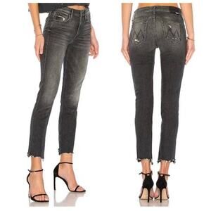 Mother Superior The Flirt Chew Straight Leg Jeans in Of Cats & Kings Size 26